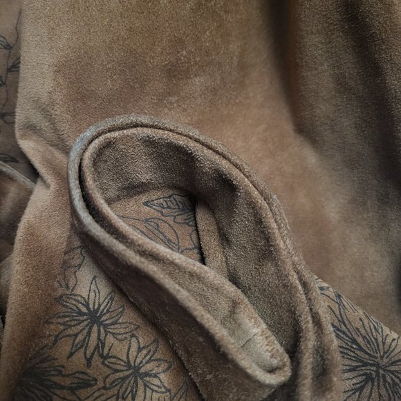 Genuine Leather High rise pants Size 12 Brown sustainable affordable fashion - Picture 11 of 11